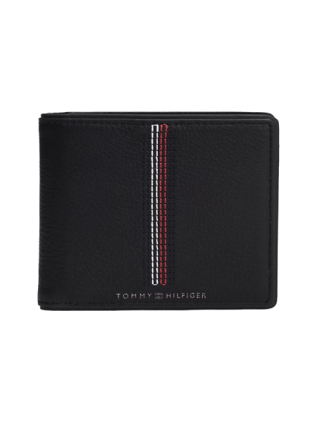TOMMY HILFIGER - Tommy Hilfiger Casual Geldbeutel, Herren-Portemonnaie, Leder, Schwarz von TOMMY HILFIGER