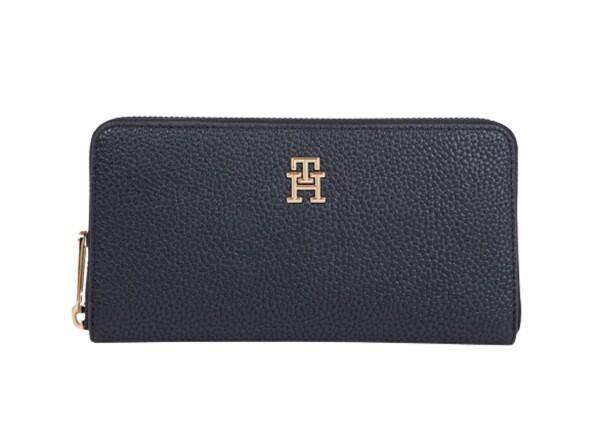 TOMMY HILFIGER - Tommy Hilfiger Emblem Large Portemonnaie, Dunkelblau von TOMMY HILFIGER