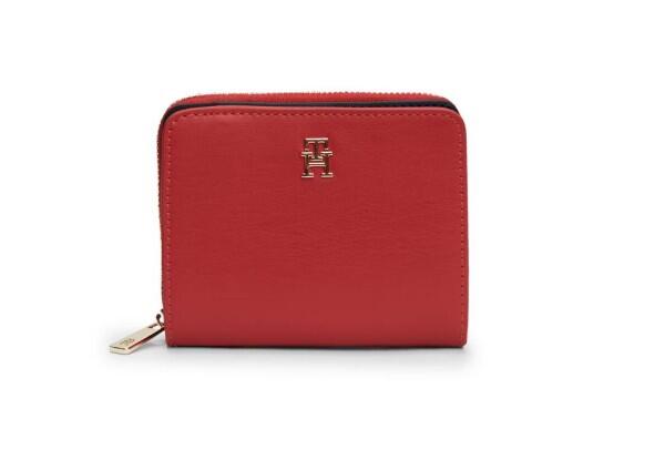 TOMMY HILFIGER - Tommy Hilfiger Etui, Portemonnaie, Leder, Rot von TOMMY HILFIGER
