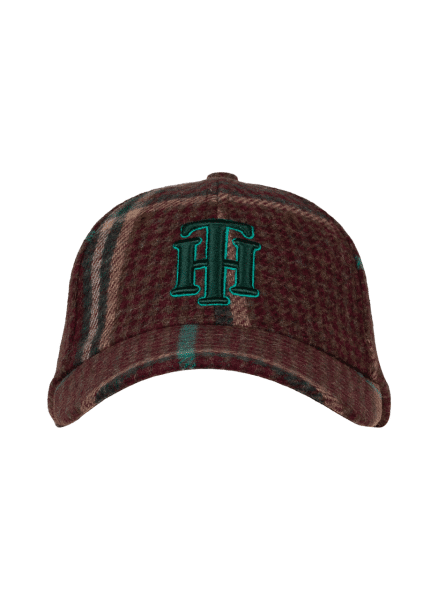 TOMMY HILFIGER - Tommy Hilfiger Feminine Prep Check Baseball Cap, Karo-Braun von TOMMY HILFIGER