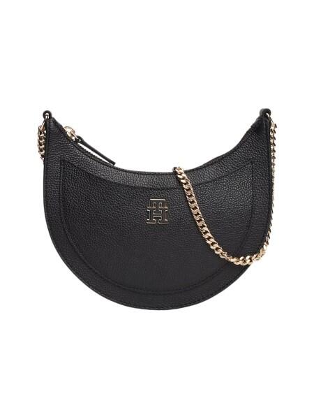 TOMMY HILFIGER - Tommy Hilfiger Holiday Shoulder Bag, Schultertasche, Leder, Schwarz von TOMMY HILFIGER