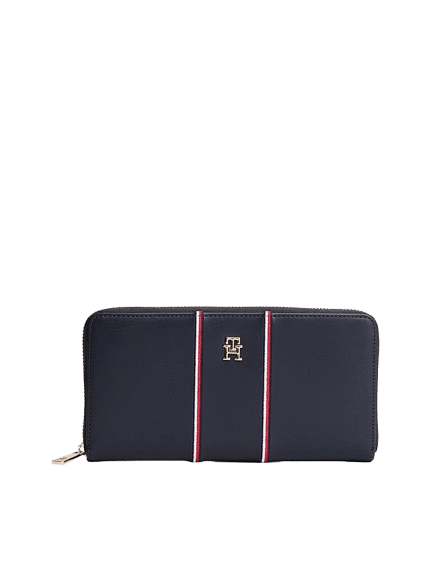TOMMY HILFIGER - Tommy Hilfiger Icon Ziparound Portemonnaie, Dunkelblau von TOMMY HILFIGER