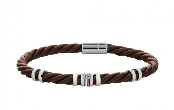 TOMMY HILFIGER - Tommy Hilfiger Lederarmband Herren Standardlänge, Braun 2790200S von TOMMY HILFIGER