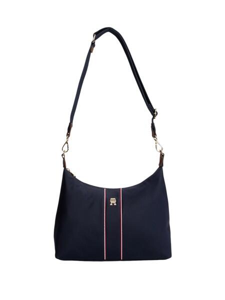 TOMMY HILFIGER - Tommy Hilfiger Popette Corp. Shoulder Bag, Schultertasche, Hobo-Bag, Dunkelblau von TOMMY HILFIGER