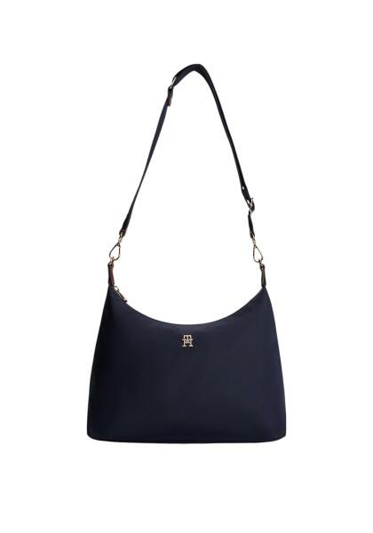 TOMMY HILFIGER - Tommy Hilfiger Popette Shoulder Bag, Schultertasche, Hobo-Bag, Dunkelblau von TOMMY HILFIGER