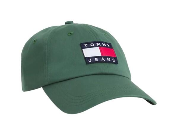 TOMMY HILFIGER - Tommy Jeans Heritage Baseball Cap, Grün von TOMMY HILFIGER
