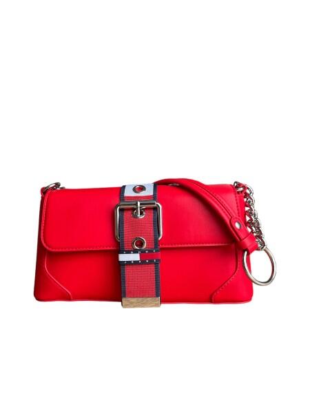 TOMMY HILFIGER - Tommy Jeans Idol Shoulder Bag, Schultertasche, Rot von TOMMY HILFIGER