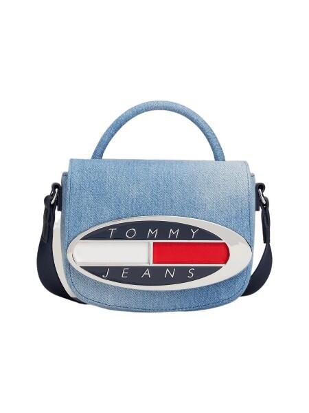 TOMMY HILFIGER - Tommy Jeans Origin Crossover Handtasche, Umhängetasche, Denim-Blau von TOMMY HILFIGER