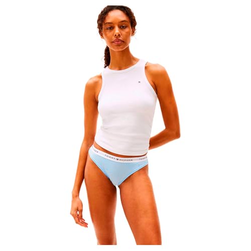 Tommy Hilfiger Damen 3er Pack Slips Bikini Form Unterwäsche, Mehrfarbig (Sweet Blue/Flower Foulard/Ivory), 3XL von Tommy Hilfiger