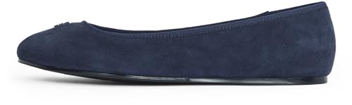 Tommy Hilfiger Damen Ballerinas Hardware aus Wildleder, Blau (Space Blue), 38 von Tommy Hilfiger