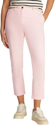 Tommy Hilfiger Damen Chino Hose Stretch Slim Knöchelfrei, Rosa (Light Pink), 42 von Tommy Hilfiger