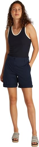 Tommy Hilfiger Damen Chino Shorts Kurz, Blau (Dark Night Navy), 42 von Tommy Hilfiger