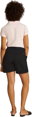 Tommy Hilfiger Damen Chino Shorts Kurz, Schwarz (Black), 44 von Tommy Hilfiger