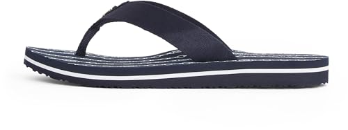Tommy Hilfiger Damen Flip Flops Chain Print Elegant, Blau (Space Blue), 41 von Tommy Hilfiger