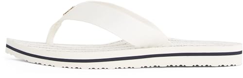 Tommy Hilfiger Damen Flip Flops Chain Print Elegant, Elfenbein (Ivory), 41 von Tommy Hilfiger