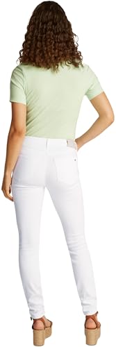 Tommy Hilfiger Damen Jeans Hose Como Skinny Mid Rise, Weiß (Th Optic White), 32W/27L von Tommy Hilfiger