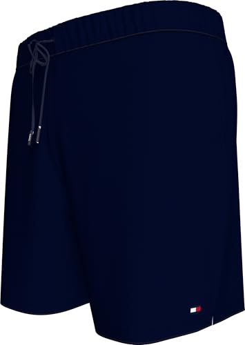 Tommy Hilfiger Herren Badeshorts Medium Drawstring mit Logo, Blau (Desert Sky), XXL von Tommy Hilfiger