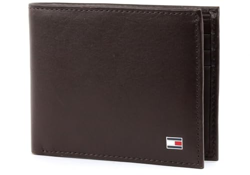 Tommy Hilfiger Herren Eton Mini CC Wallet Geldbörsen, 11x9x2 cm, Braun (Brown 204), 11x9x2 cm (B x H x T) von Tommy Hilfiger