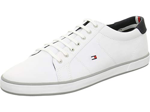 Tommy Hilfiger Herren FM0FM00596-100_42 Plimsolls, Weiß Marine Grau, EU von Tommy Hilfiger