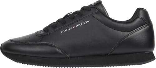 Tommy Hilfiger Herren Runner Pu Mix Fm0fm05419 Low Top, Schwarz, 42 EU von Tommy Hilfiger