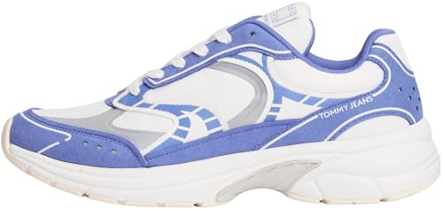 TOMMY JEANS Damen Archive '25 En0En02856 Low Top, White (Ecru/Soft Sapphire), 41 EU von Tommy Jeans