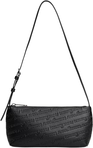TOMMY JEANS Damen Tjw Must AOP Shoulder Bag Aw0aw17867 Umhängetasche, Black (Black) von Tommy Jeans