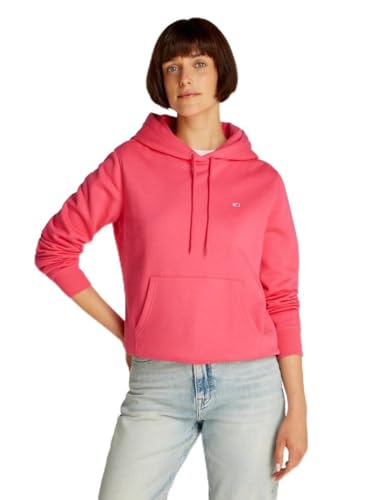 TOMMY JEANS Damen Tjw Reg S Flag Dw0Dw19958 Pullover Hoodie, Red (Amour), L von Tommy Jeans