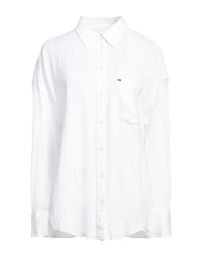 TOMMY JEANS Hemd Damen Elfenbein von TOMMY JEANS