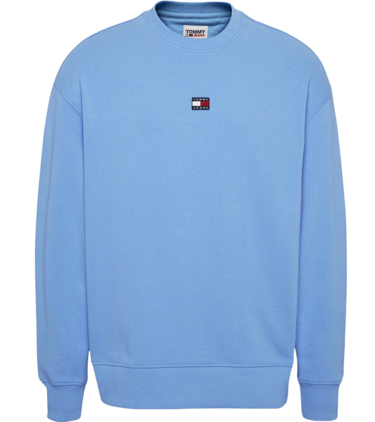 TOMMY JEANS Herren Rundhals-Pullover Langarm-Shirt Baumwoll-Pullover Sweat-Pullover DM0DM16370 CY7 Hellblau TOMMY JEANS Herren Rundhals-Pullover Langarm-Shirt Baumwoll-Pullover Sweat-Pullover DM0DM16370 CY7 Hellblau von TOMMY JEANS