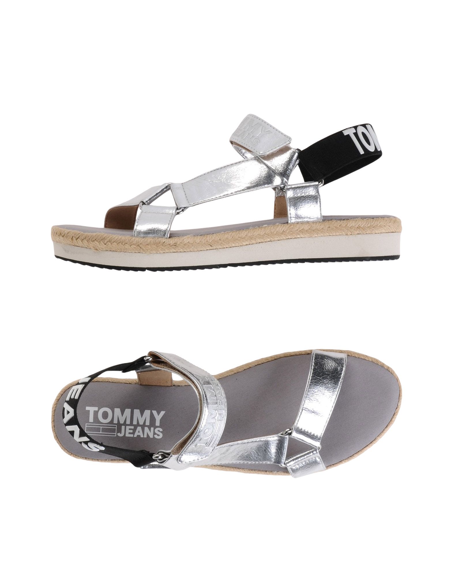 TOMMY JEANS Sandale Damen Silber von TOMMY JEANS