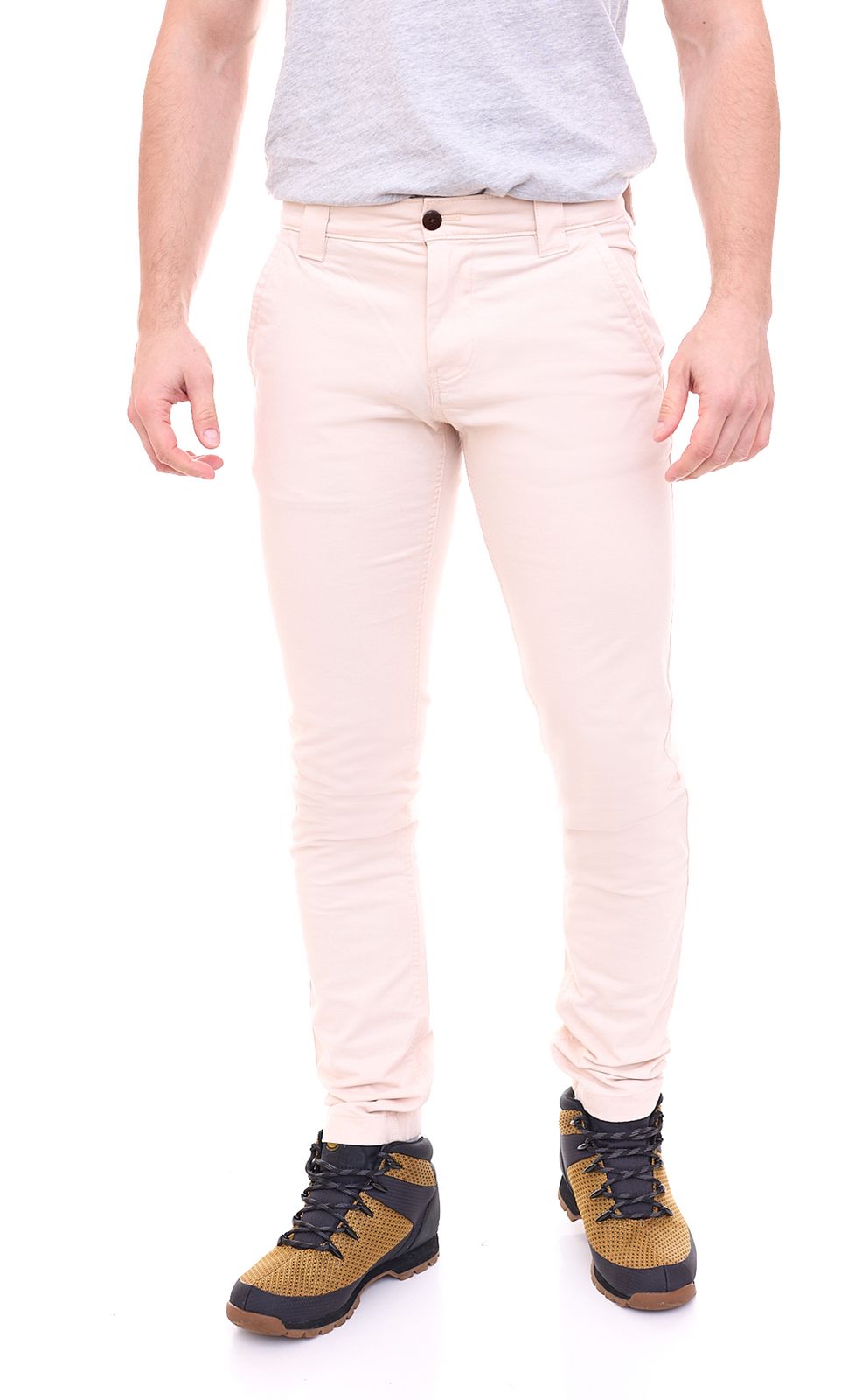 TOMMY JEANS Scanton Herren Chino-Hose Slim-Fit 26528002 Beige von Tommy Hilfiger