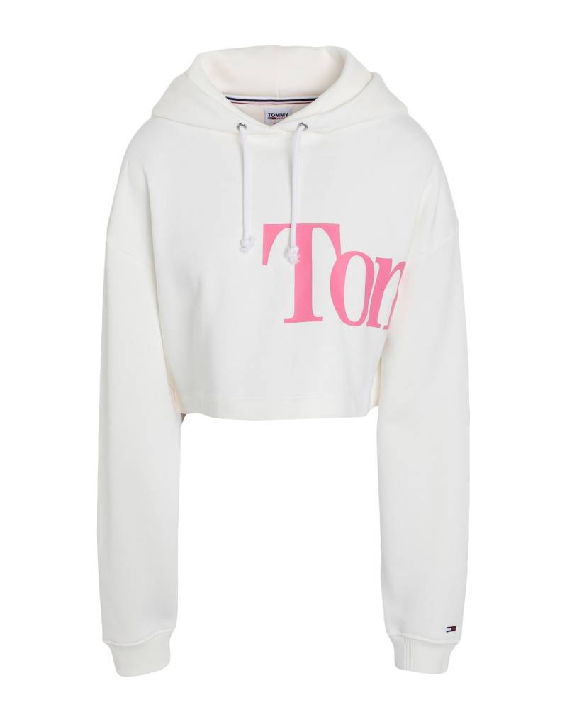 TOMMY JEANS Sweatshirt Damen Elfenbein von TOMMY JEANS