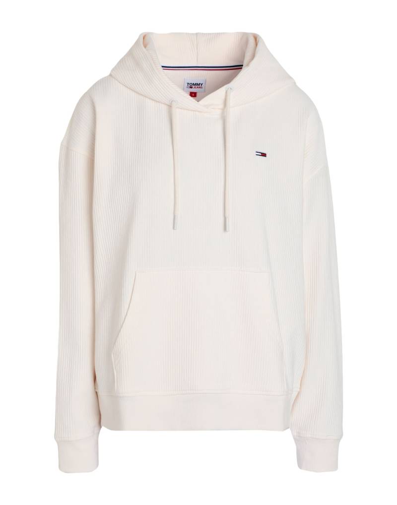 TOMMY JEANS Sweatshirt Damen Elfenbein von TOMMY JEANS