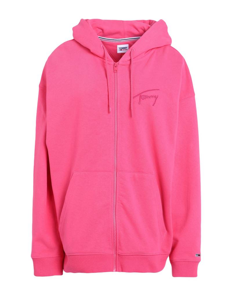 TOMMY JEANS Sweatshirt Damen Fuchsia von TOMMY JEANS