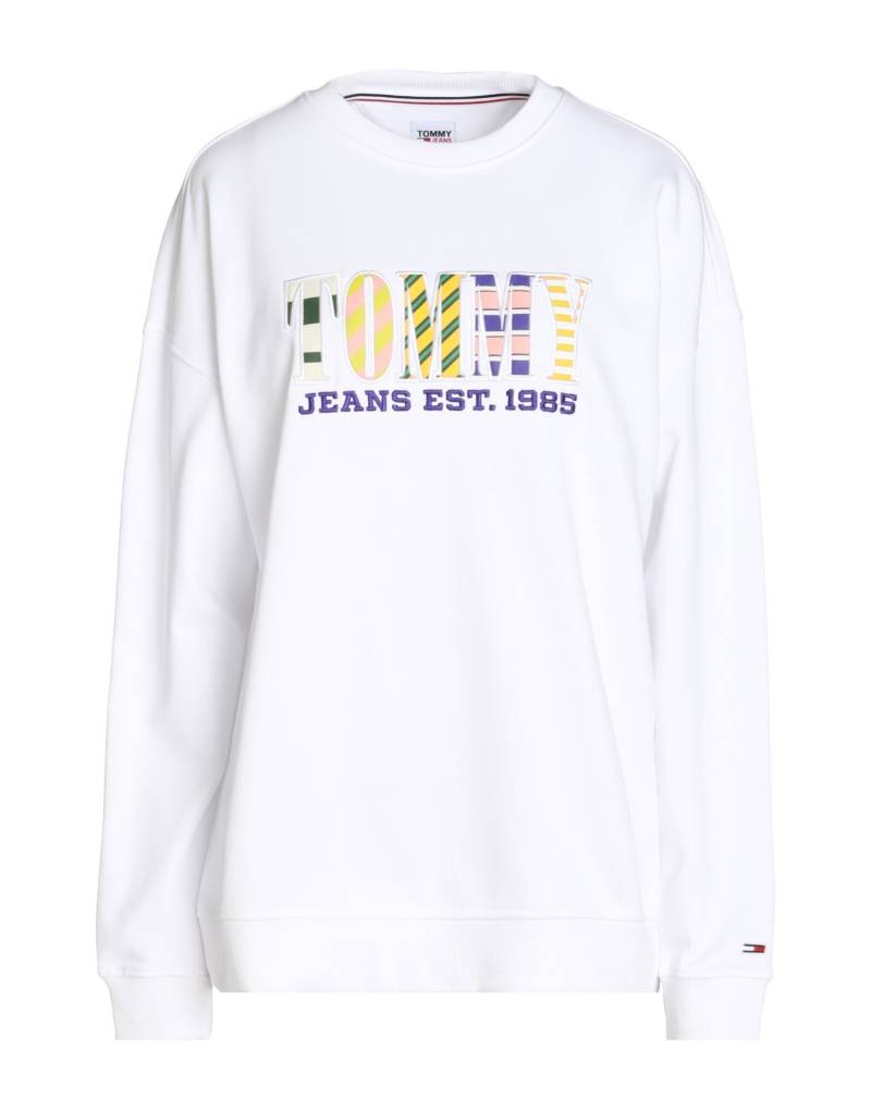TOMMY JEANS Sweatshirt Damen Weiß von TOMMY JEANS