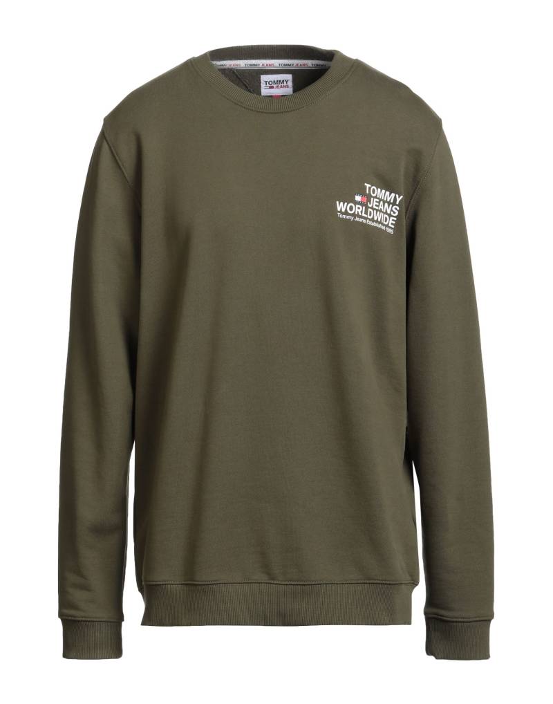 TOMMY JEANS Sweatshirt Herren Militärgrün von TOMMY JEANS