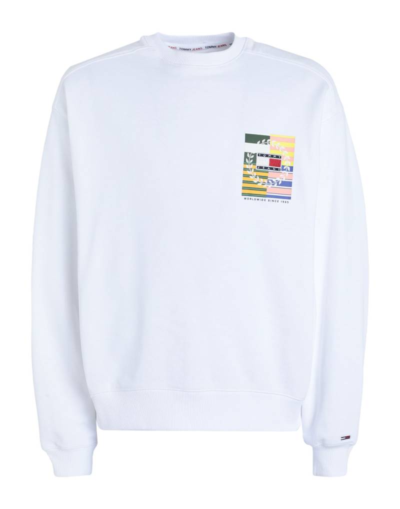 TOMMY JEANS Sweatshirt Herren Weiß von TOMMY JEANS