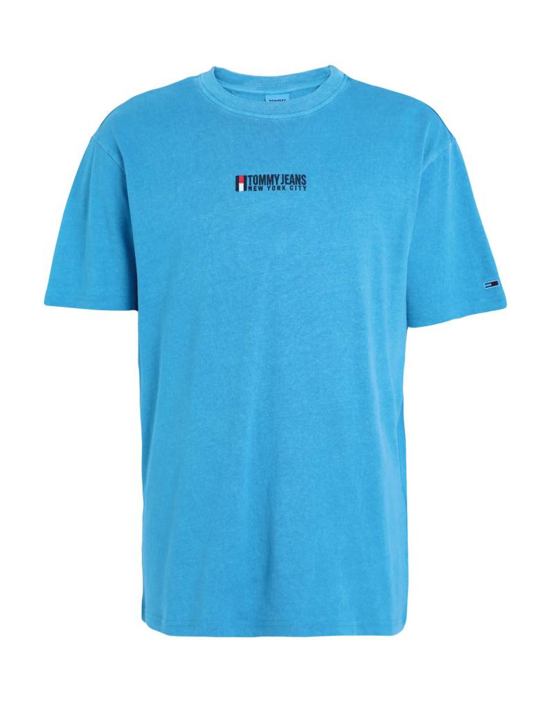 TOMMY JEANS T-shirts Herren Azurblau von TOMMY JEANS