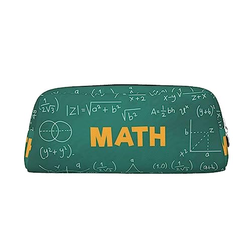 Formeln Formen Theorie Mathematik Lektion Wort gedruckt Bleistift Fall Stand Up Bleistift Tasche Kleine Bleistifthalter Fall Schreibwaren Organizer Make-up Tasche Mit Reißverschluss, silber, von TOMPPY