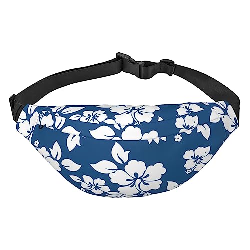 Hawaii Bauchtasche mit Blumendruck, für Männer und Frauen, wasserdicht, modisch, Wandern, große Crossbody-Brusttasche für Sport, Laufen, Reisen, Schwarz, Einheitsgröße, Schwarz , Einheitsgröße von TOMPPY