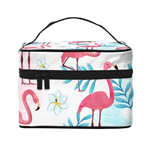 Kosmetiktasche mit Flamingo-Muster, Make-up-Tasche, Reise-Kosmetiktaschen für Damen, Kulturbeutel, Flamingo-Muster, Einheitsgröße von TOMPPY