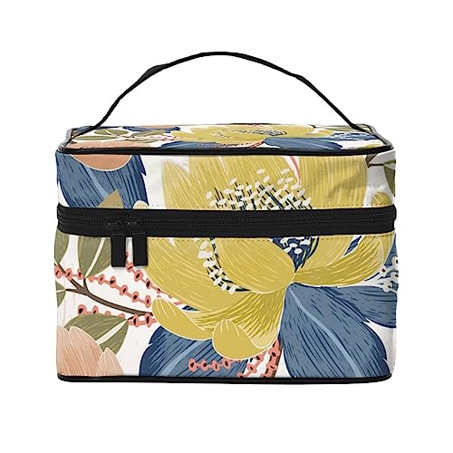 Kosmetiktasche mit Frühlingsblumen, Make-up-Tasche, Reise-Kosmetiktaschen für Damen, Kulturbeutel, Frühlingsblumen, Einheitsgröße von TOMPPY