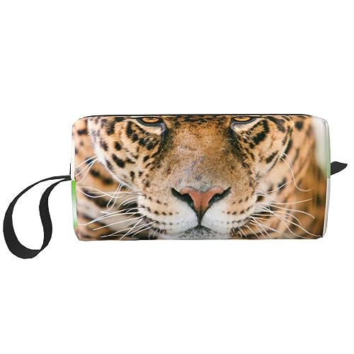 Make-up-Tasche Für Frauen Pfau Gedruckt Große Kapazität Kosmetiktaschen Tragbare Kulturbeutel Reise Lagerung, leopard, Einheitsgröße von TOMPPY