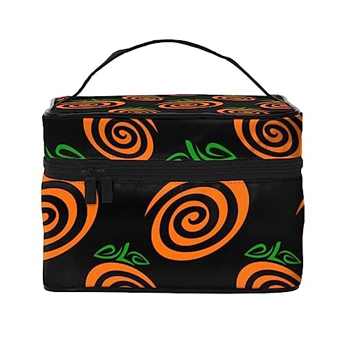 Oriolebird und Federn Kosmetiktasche Make-up-Tasche Reise Kosmetiktaschen für Frauen Kulturbeutel, Orange Zitrus Tropische Frucht, Einheitsgröße von TOMPPY