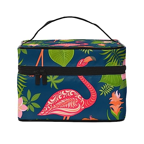 Pink Flamingo Kosmetiktasche Make-up Tasche Reise Kosmetiktaschen für Frauen Kulturbeutel, Rosa Flamingo, Einheitsgröße von TOMPPY