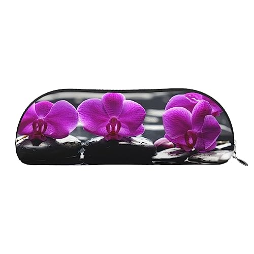 TOMPPY Blumen Im Spa Bedruckte Federmäppchen Stehen Bis Bleistift Beutel Kleine Bleistifthalter Fall Schreibwaren Organizer Make-up Tasche Mit Reißverschluss, silber, Einheitsgröße, modisch von TOMPPY