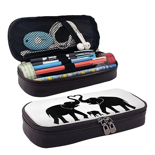 TOMPPY Federmäppchen für Mädchen, Jungen, Palmen und klares Meer, bedruckt, große Kapazität, Federmäppchen, Schule, Schreibwaren, Organizer, Make-up-Kosmetiktasche für Kinder, Frauen, Männer, von TOMPPY