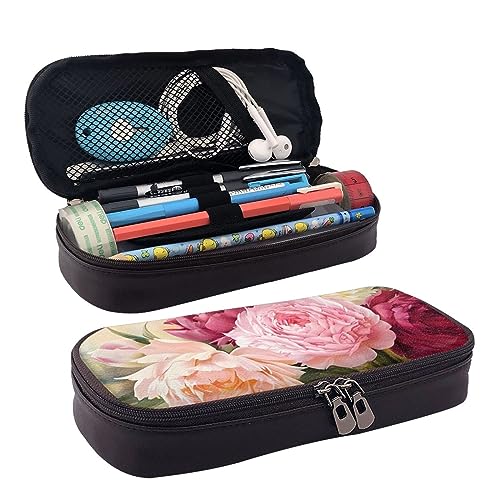 TOMPPY Federmäppchen für Mädchen und Jungen, rosa Flamingo-Ananas, bedruckt, große Kapazität, Federmäppchen, Schule, Schreibwaren, Organizer, Make-up-Kosmetiktasche für Kinder, Frauen, Männer, von TOMPPY