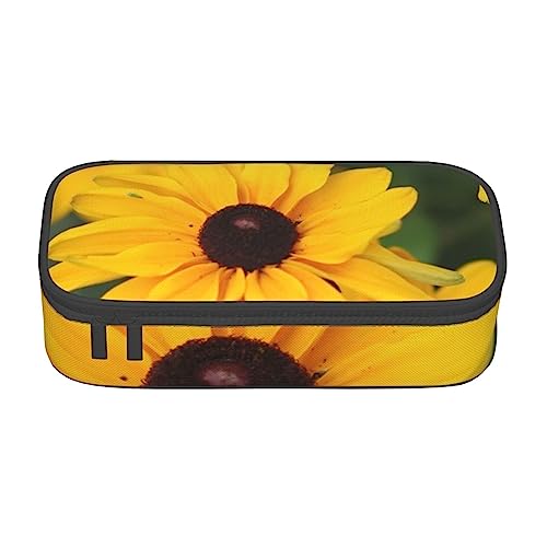 TOMPPY Gelbe Gänseblümchen gedruckt Bleistift Fall Große Kapazität Bleistift Beutel Tragbare Bleistift Tasche Büro Schreibwaren Organizer, gelb, Einheitsgröße, Tragbar, einfach, Reisen, einzigartig von TOMPPY