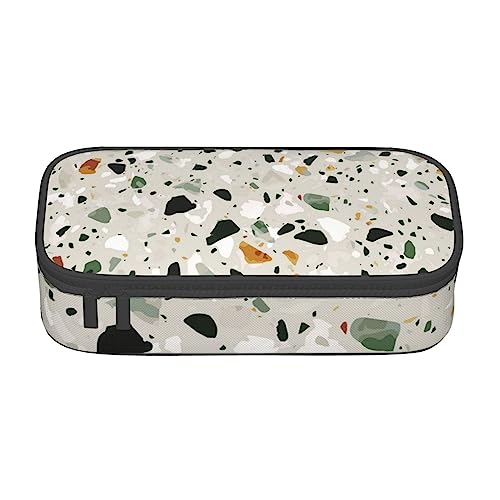 TOMPPY Gelber Marmor Gedruckt Bleistift Fall Große Kapazität Bleistift Tasche Tragbare Bleistift Tasche Büro Schreibwaren Organizer, gelb, Einheitsgröße, Tragbar, einfach, Reisen, einzigartig von TOMPPY